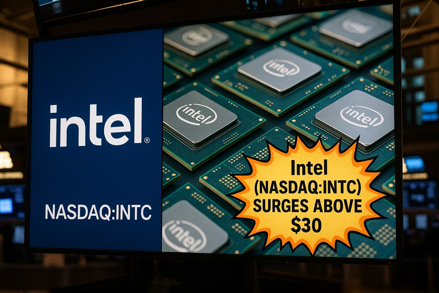 Intel (NASDAQ:INTC) Powers Past $30 With AI Strategy, Foundry Breakthrough, and Bullish Technicals