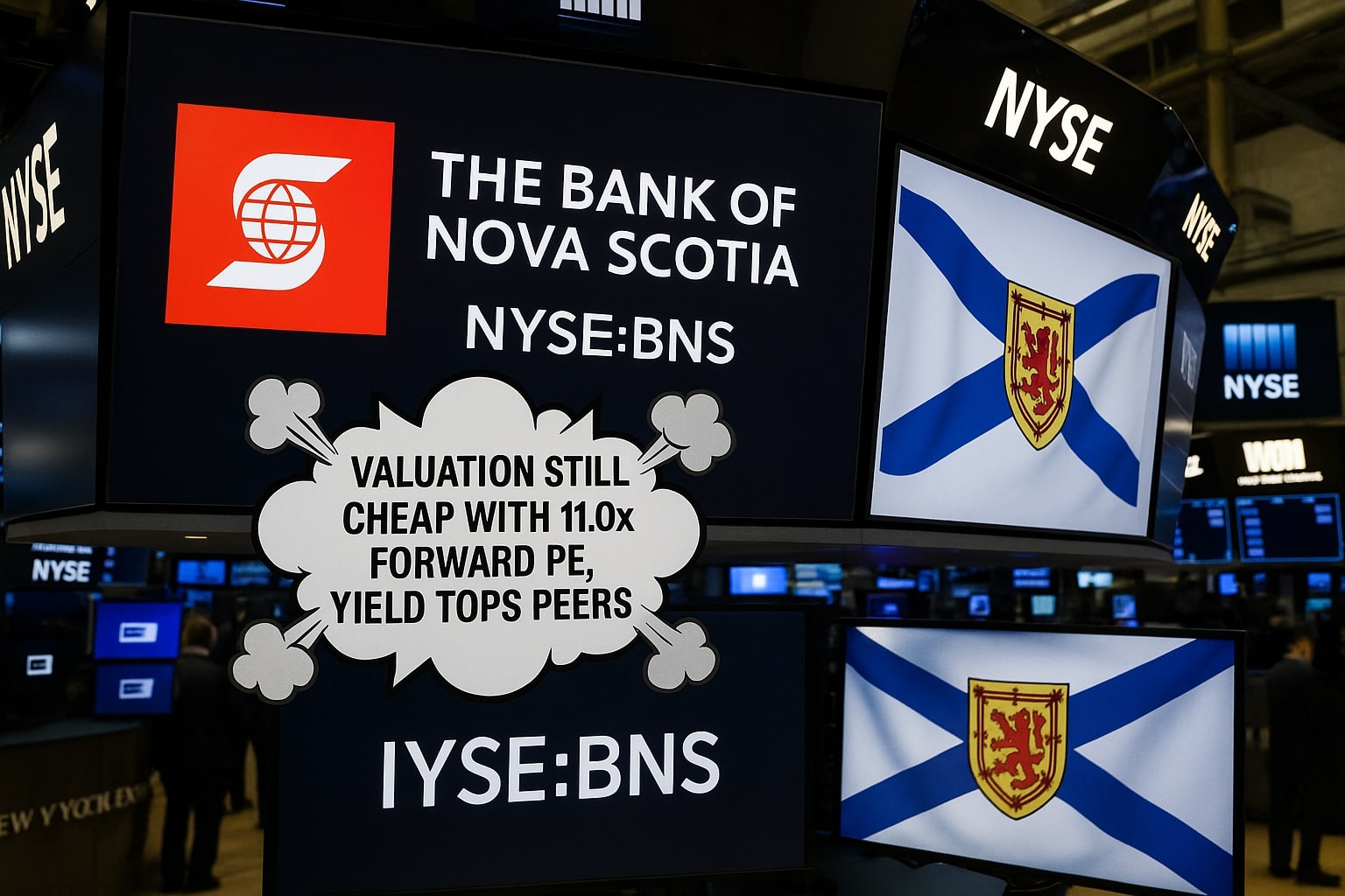 Scotiabank (NYSE:BNS) Rises on 5.9% Yield, Latin America Tailwind, and Undervalued Valuation