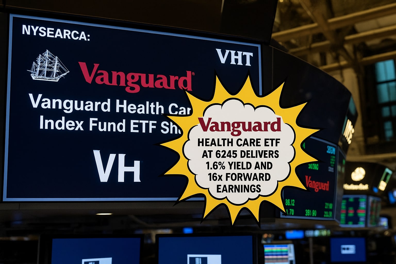 Vanguard Health Care VHT ETF Offers 1.6% Yield at $245 While Trading at 16x Forward Earnings