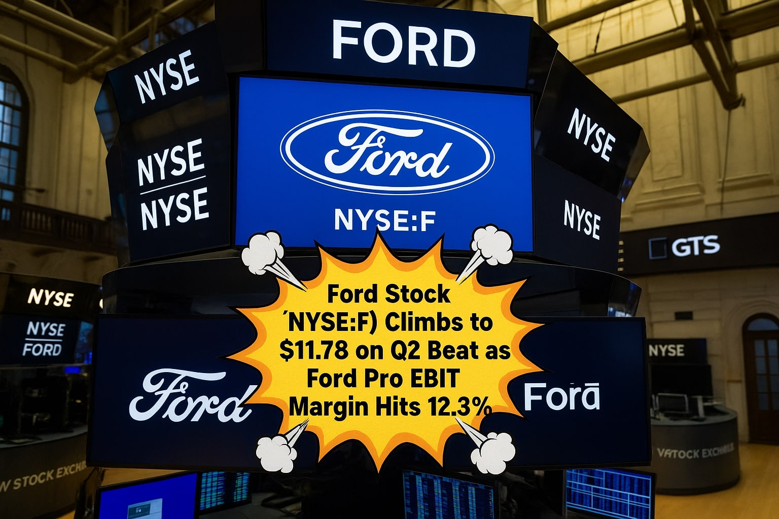 Ford Stock (NYSE:F) Rallies Beyond $11.75 as Ford Pro Profit Surges Despite EV Losses