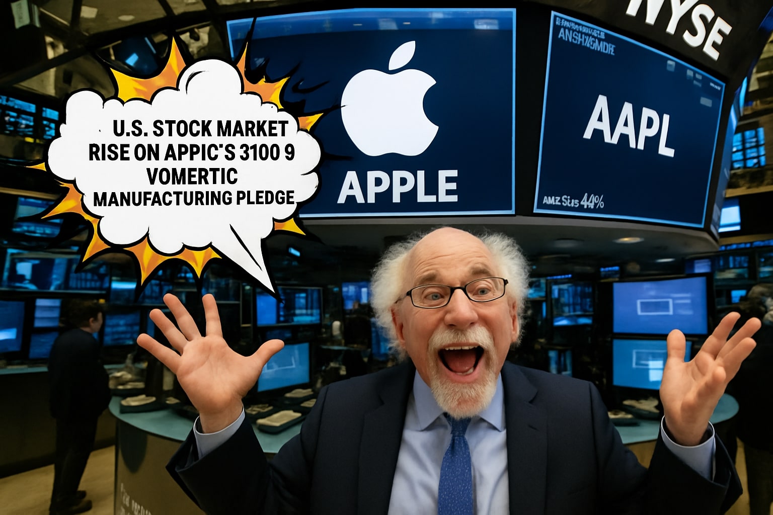 U.S. Stock Market Rise on Apple’s $100 B Domestic Manufacturing Pledge