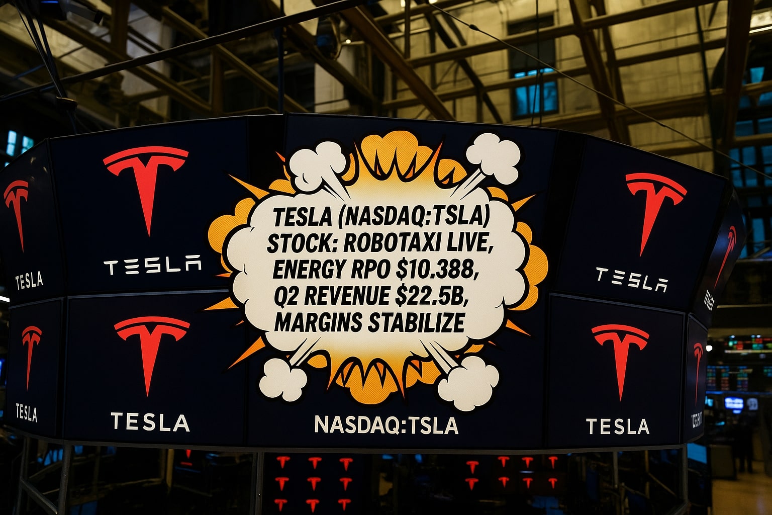 Tesla NASDAQ:TSLA Stock Re-Rates on Software and Storage as Robotaxi Turns On and Energy Backlog Surges