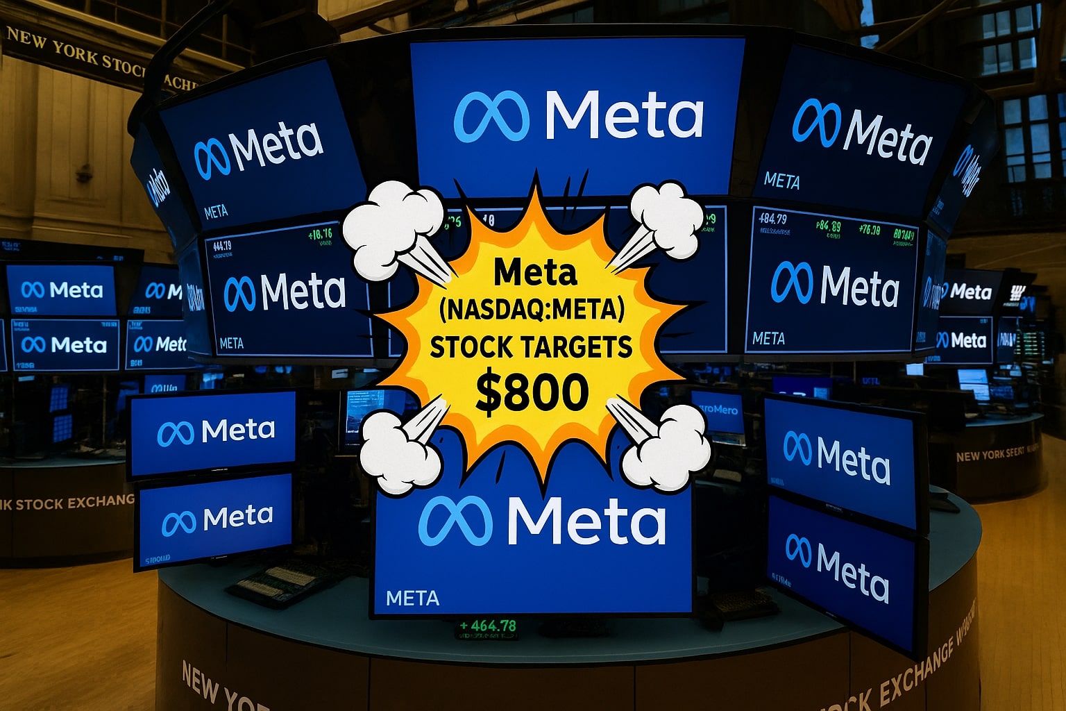 Meta (NASDAQ:META) Stock Targets $800 After AI and Ad Surge Push Stock to $770