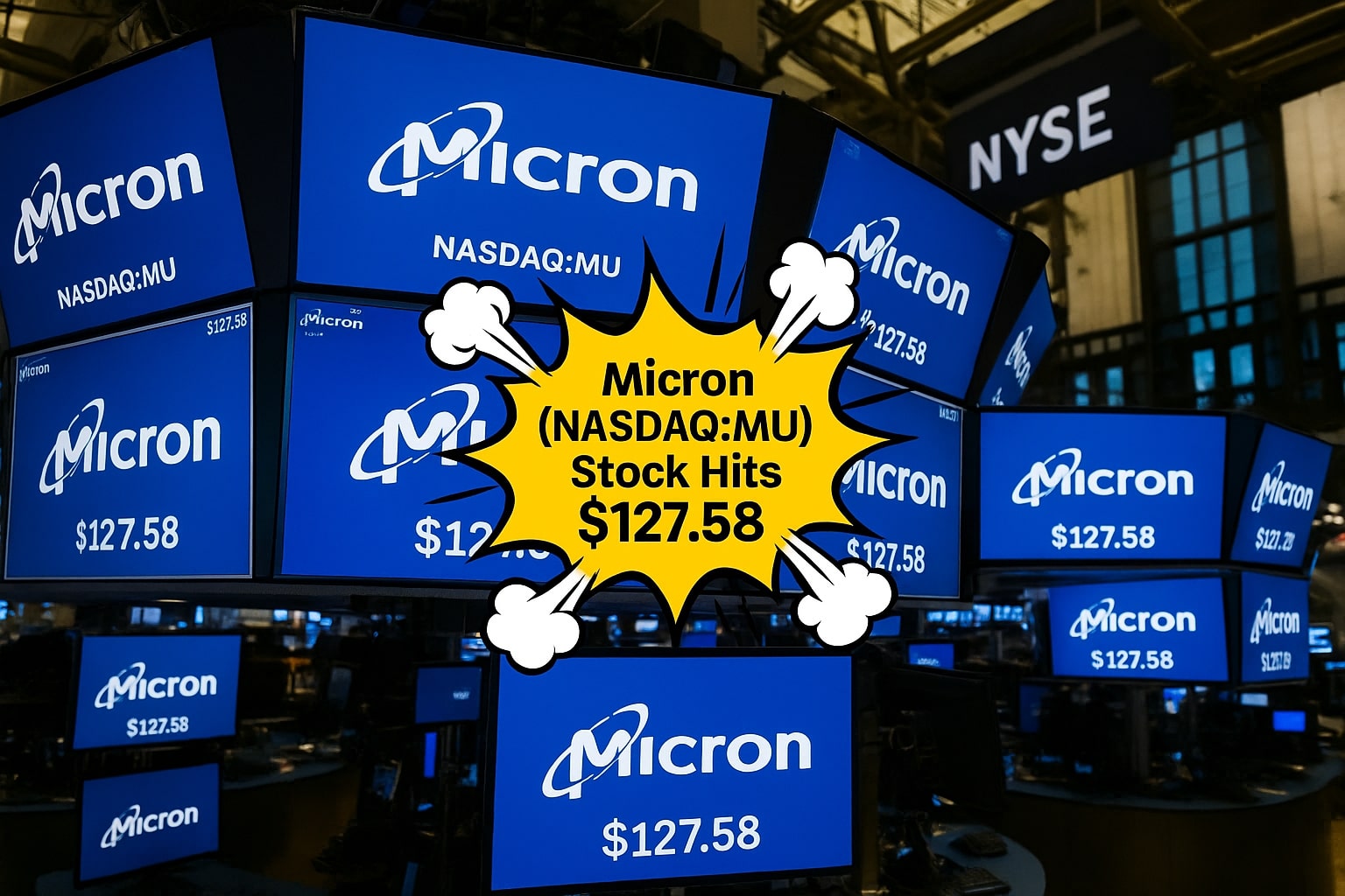 Micron (NASDAQ:MU) Stock Hits $127.58 as AI Memory Supercycle Fuels Breakout