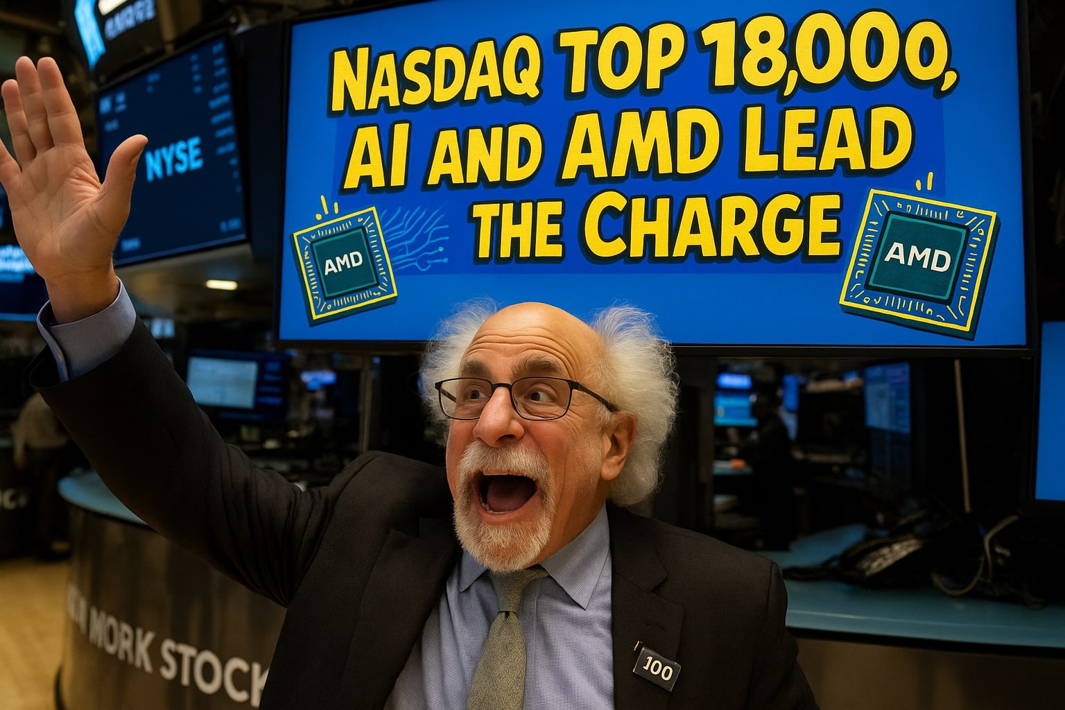 Stock Market Soars: Nasdaq Tops 18,000, AI and AMD Lead the Charge