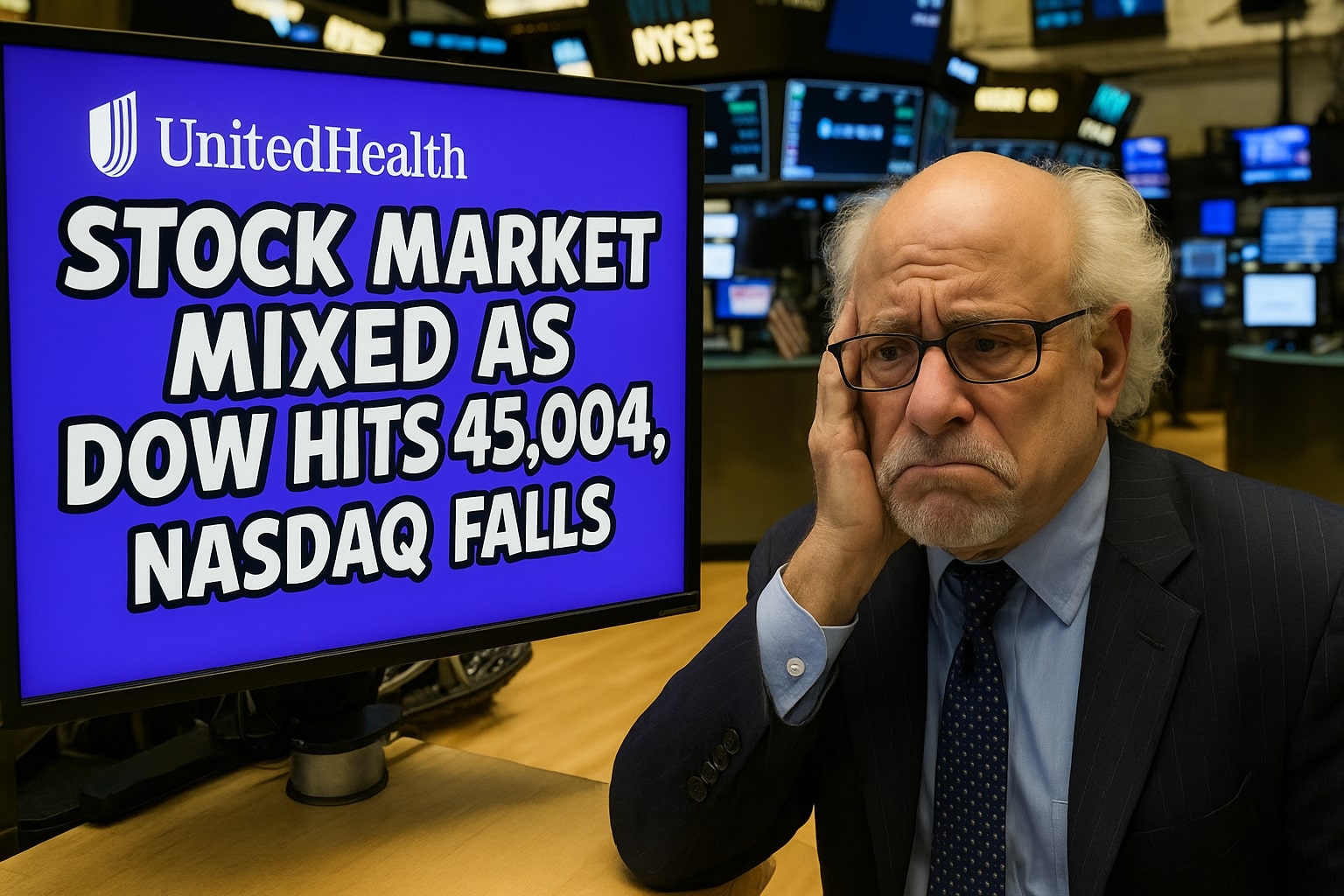 Stock Market Ends Mixed: Dow Nears Record, Nasdaq Slides on Chip Tariff Fears