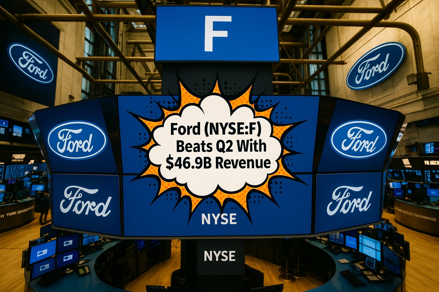 Ford (NYSE:F) Stock Delivers $46.9B Q2 Revenue, Ford Pro Strength Offsets EV Losses