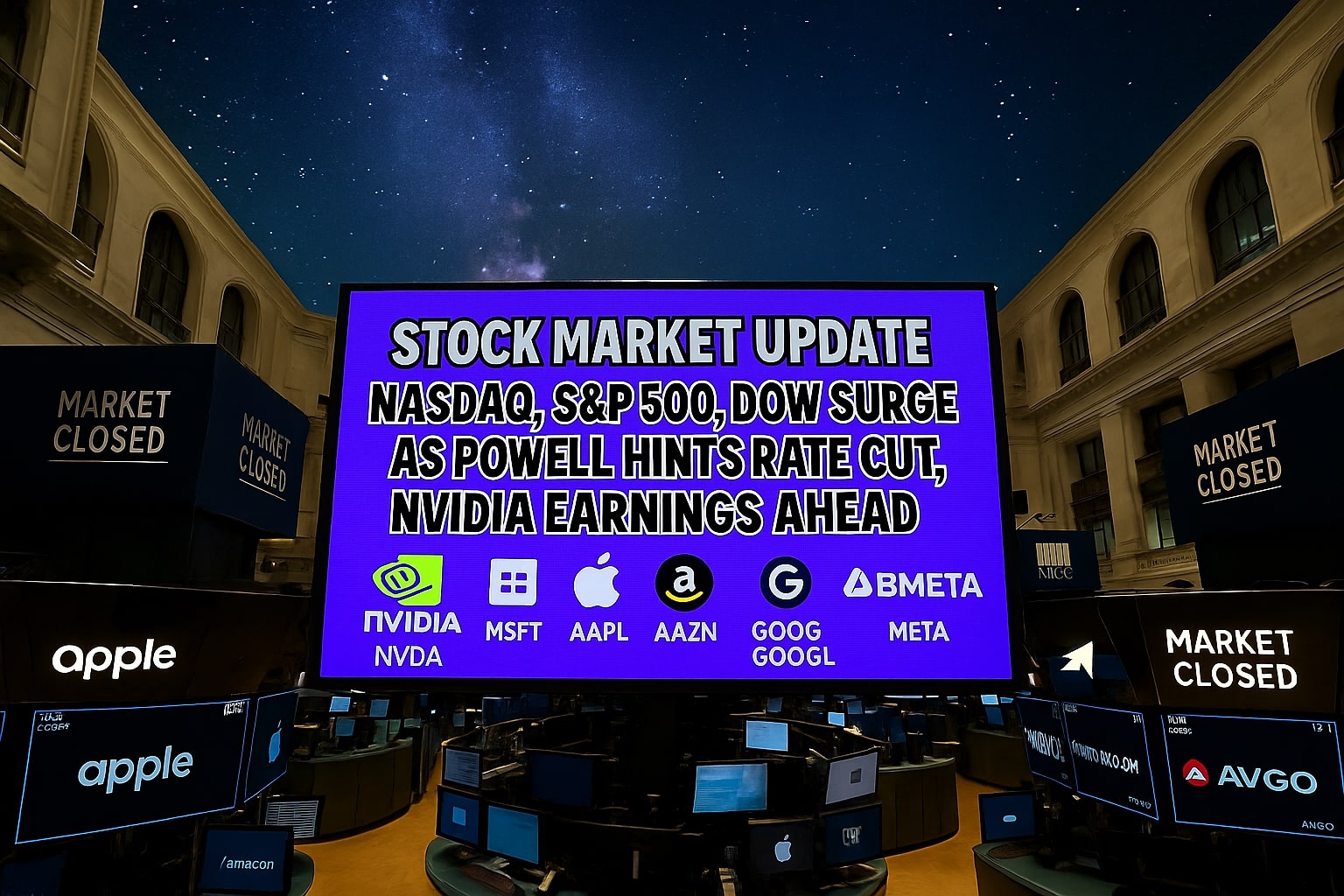 Stock Market Update for the Upcoming Week: Dow at 45,631, S&P 500 Near Record, Nvidia Earnings Loom