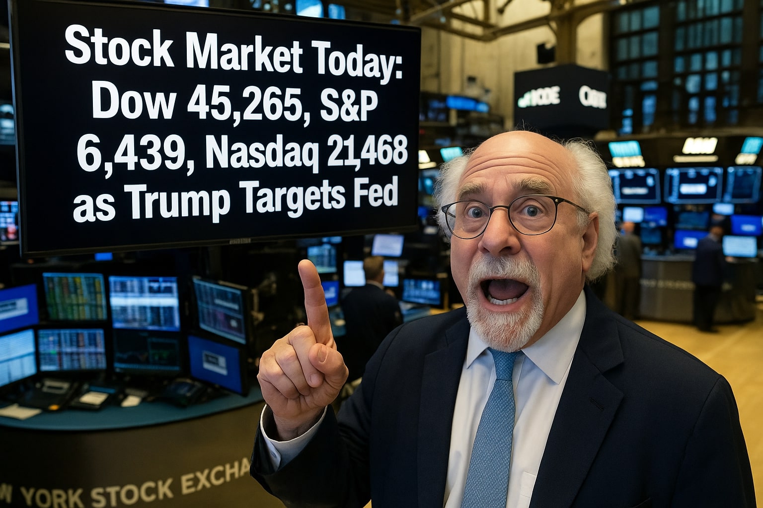 Stock Market Today: Nasdaq Gains as Trump Fires Fed Governor, Nvidia Earnings in Focus