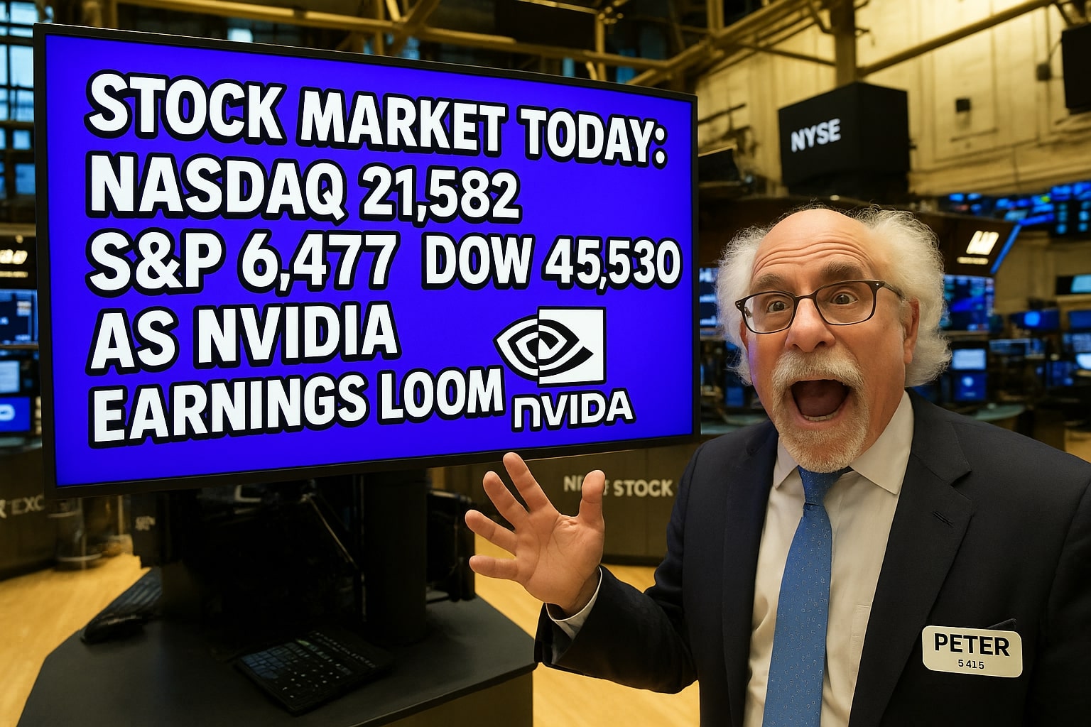 Stock Market Today: Nasdaq, S&P 500, Dow Rise as Nvidia Earnings Awaited