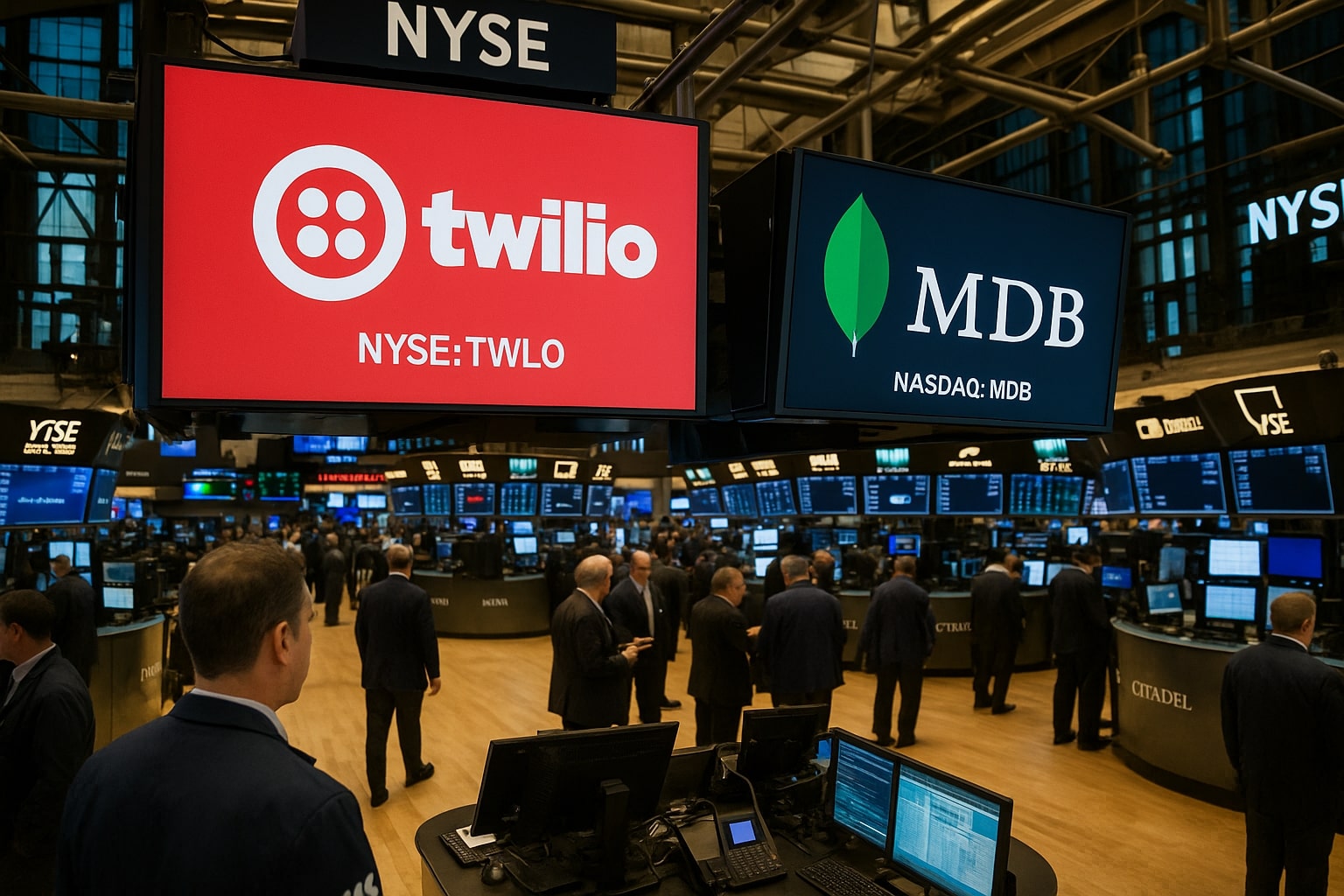 Twilio Stock vs MongoDB Stock: NYSE:TWLO Slides as NASDAQ:MDB Breaks Out on AI Demand