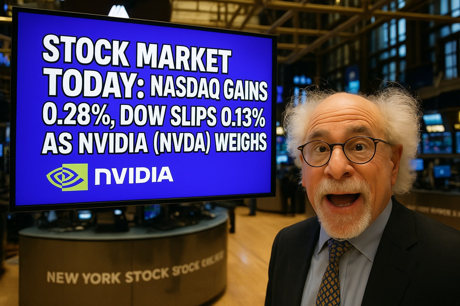 Stock Market Today: Nasdaq Rises 0.28%, Dow Falls as Nvidia Earnings Shake Wall Street