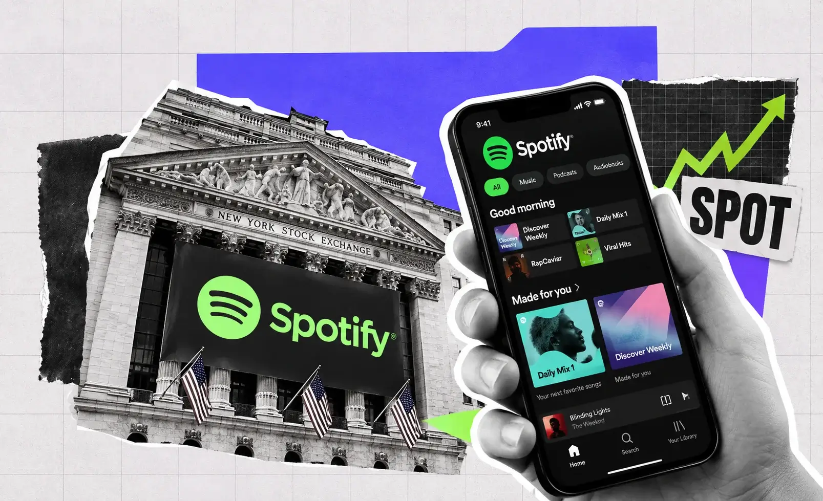 Spotify Rallies 5.5% Off Its $472.89 Low on Record 33.4% Margins — Buy Rating, $552 Then $597 in Sight